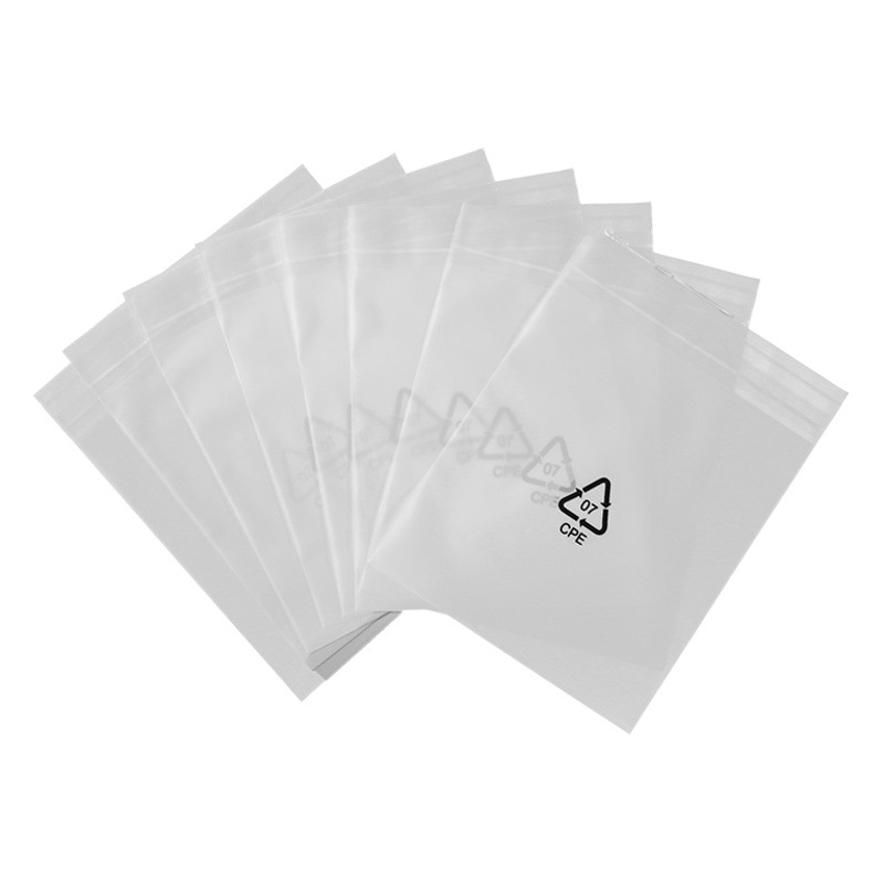 [Fabricante en stock] bolsa esmerilada cpe CPE bolsillo plano cpe bolsa de plástico bolsa autoadhesiva esmerilada cpe bolsa autoadhesiva