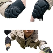 护膝护腕护肘套装战术爬行加厚训练防护跪地内置护具运动护膝护肘
