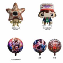跨境新品Stranger Things怪奇物语达斯汀食人花卡通造型铝膜气球