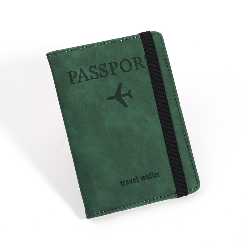 Pu革パスポートバッグアマゾンクロスボーダーrfidマルチカード多機能passport証明セットパスポートカバー|undefined