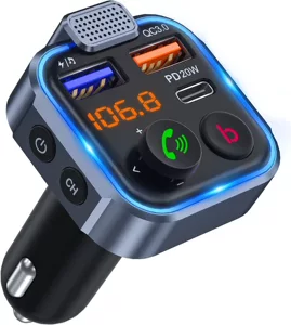 Avtomobil Bluetooth qəbuledicisi MP3 pleyer U disk musiqi ötürücü sürətli şarj