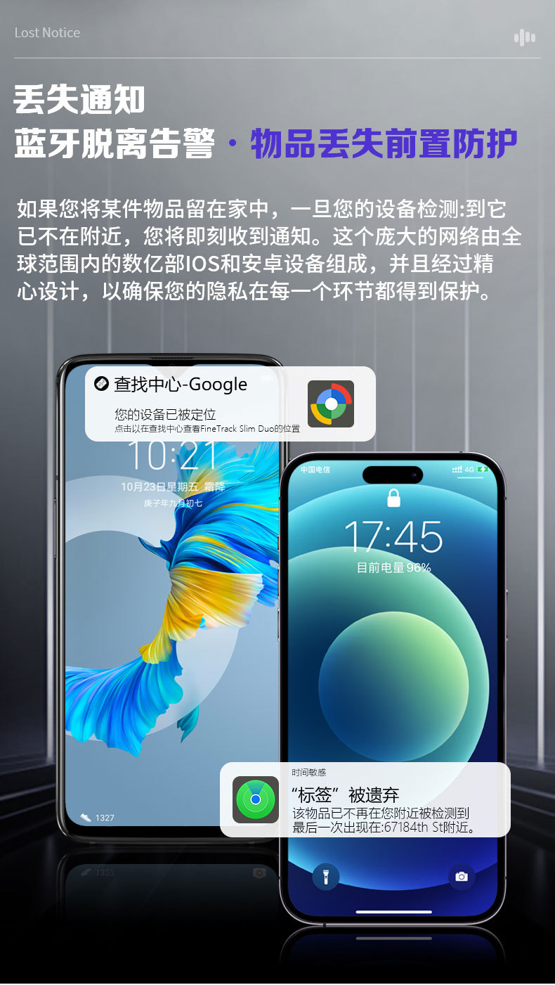 Airtag-Positionierer Dual-System iOS Android