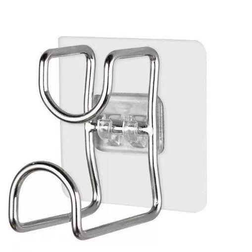 Gancho adhesivo sin agujeros, pegado adhesivo fuerte, gancho acrílico sin clavos, puerta trasera, cocina, baño, gancho transparente