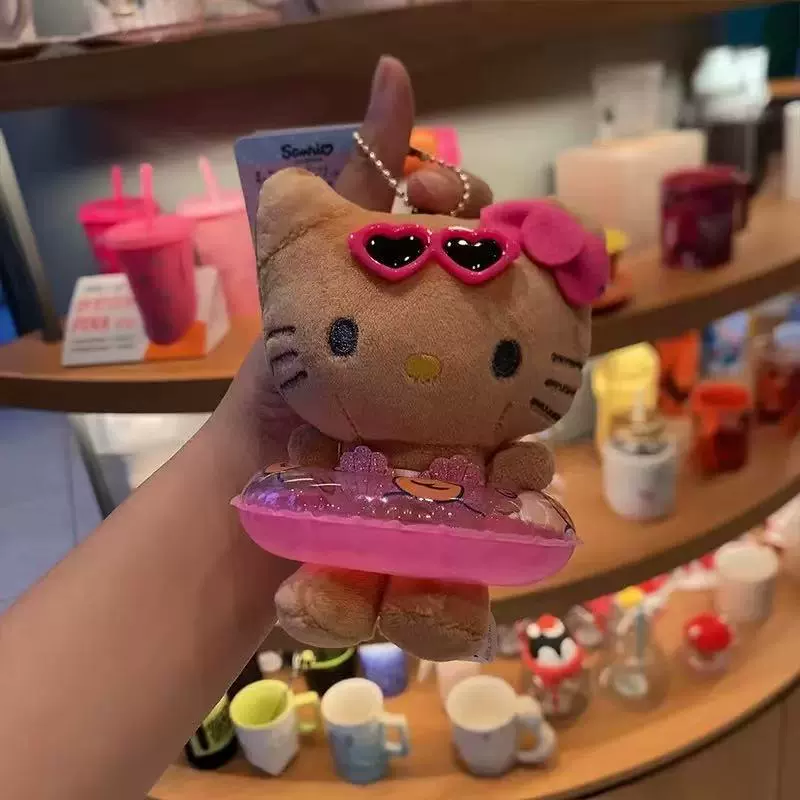Плюшевый брелок (Sanrio) Hello Kitty, плюшевая кукла-талисман, размеры 10–16 см
