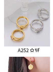 Hot Sale Irregular Opening Non-adjustable Ring Korean 18k Real Gold Plated Titanium Steel Finger Ring display picture 13