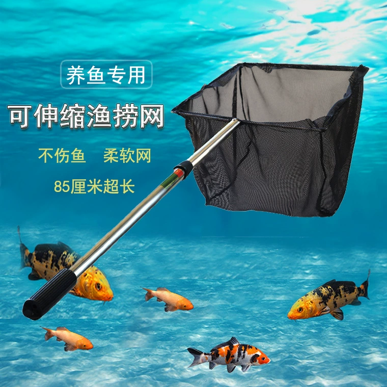Телескопическая рыболовная сеть из нержавеющей стали для аквариума, рыболовная сеть, практичная копировальная сетка, удочка, рыболовные снасти, рыболовная сеть, аксессуары для аквариума