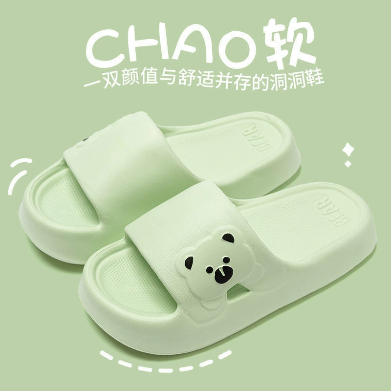 Женские тапочки-медведи, летняя верхняя одежда, женские шлепанцы, новые тапочки из ЭВА, домашние сандалии на мягкой подошве, мужские сандалии, женские сандалии