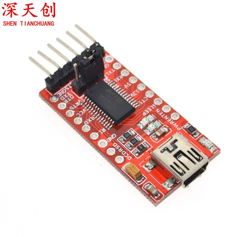 Поддержка USB к TTL модуль 3,3 В 5 В FT232RL, совместимый с кабелем для загрузки Arduino, мини-интерфейсом