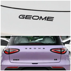 Geely Xingyue 25/26 modelləri üçün fərdiləşdirilmiş qara arxa stiker
