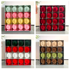 新しいクリスマス装飾品6cm植毛白鳥ぬいぐるみプラスチックボールクリスマスボールクリスマスツリーペンダント
