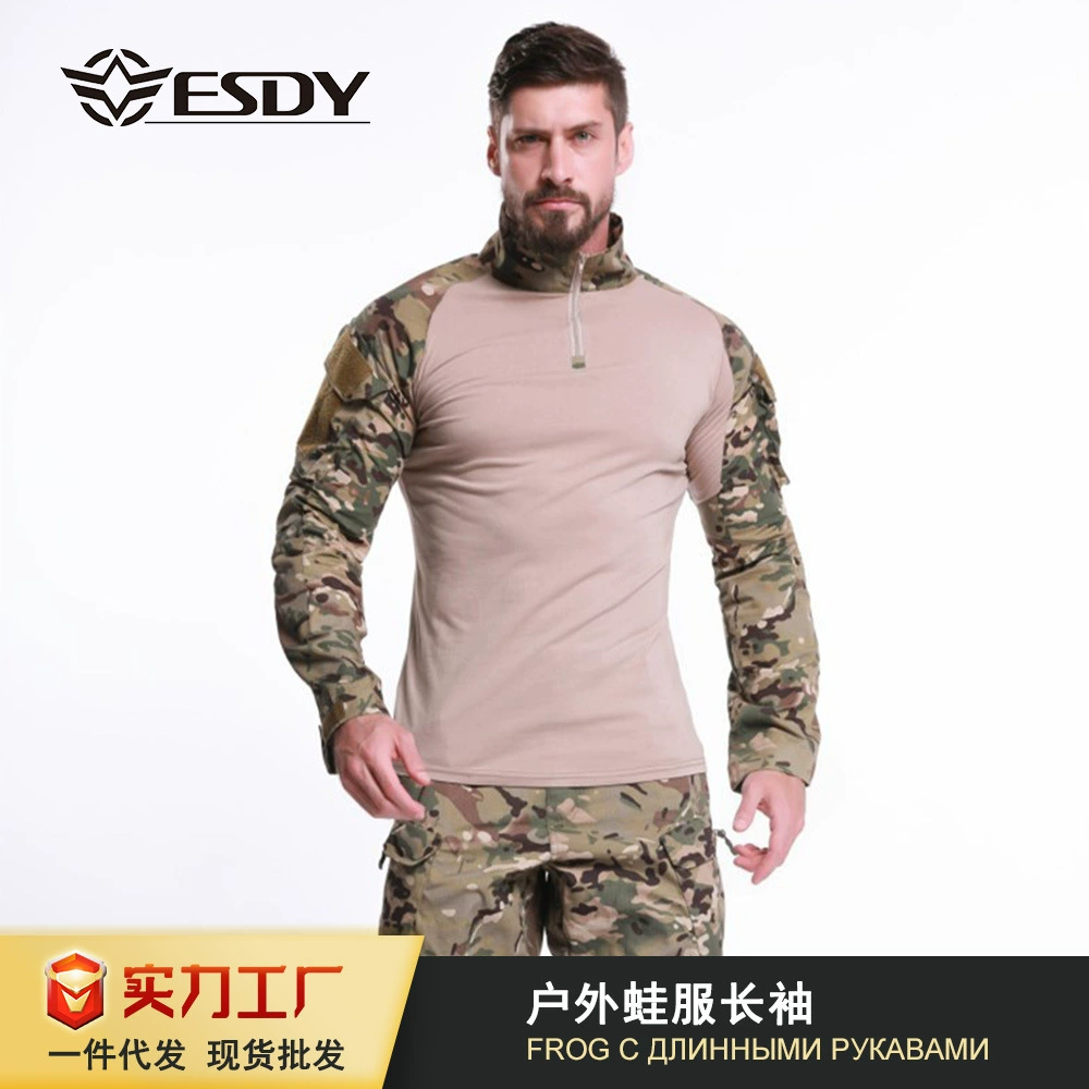 ESDY трансграничный костюм лягушки костюм с длинным рукавом футболка № 1 для мужчин на открытом воздухе зимняя камуфляжная одежда