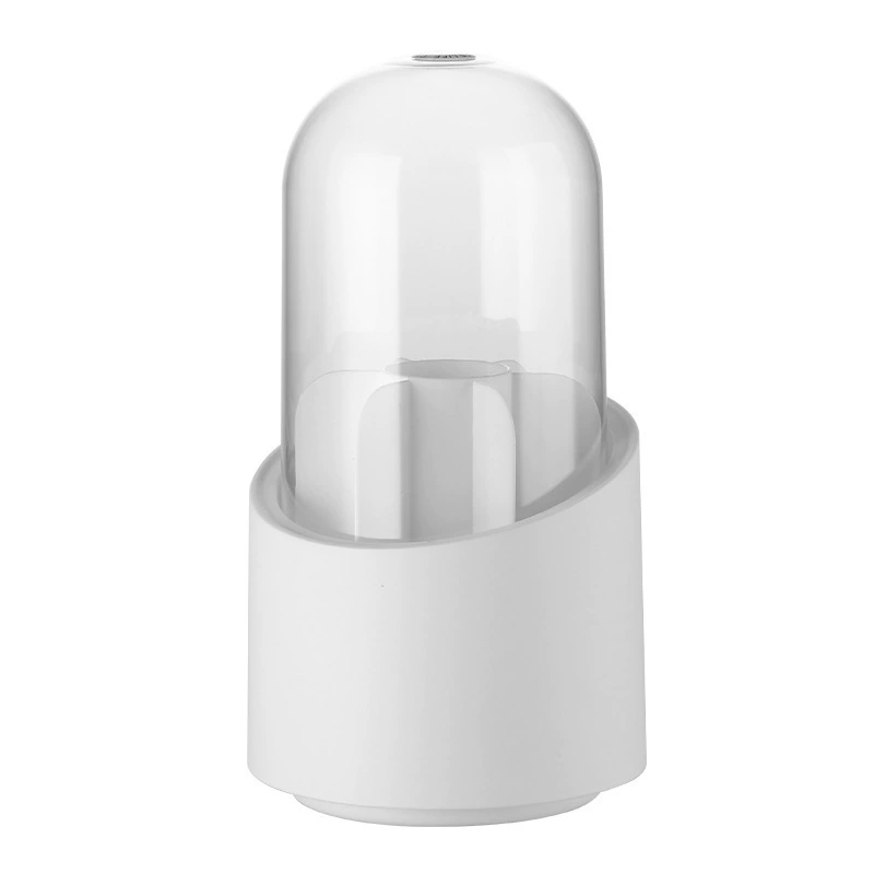 Rotating brush, storage system, dressing table, dustproof lipstick, table storage box