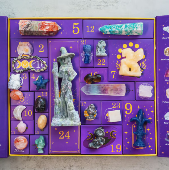 跨境 Reiki Crystal Halloween Countdown Gift Box 万圣节礼盒|undefined