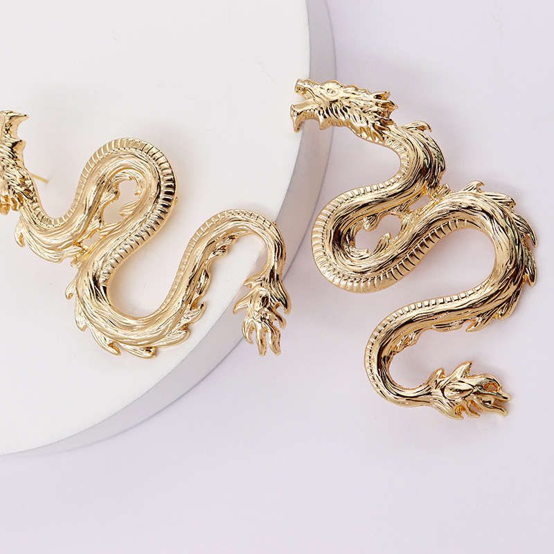 Fashion Alloy Dragon-shaped Earrings display picture 4