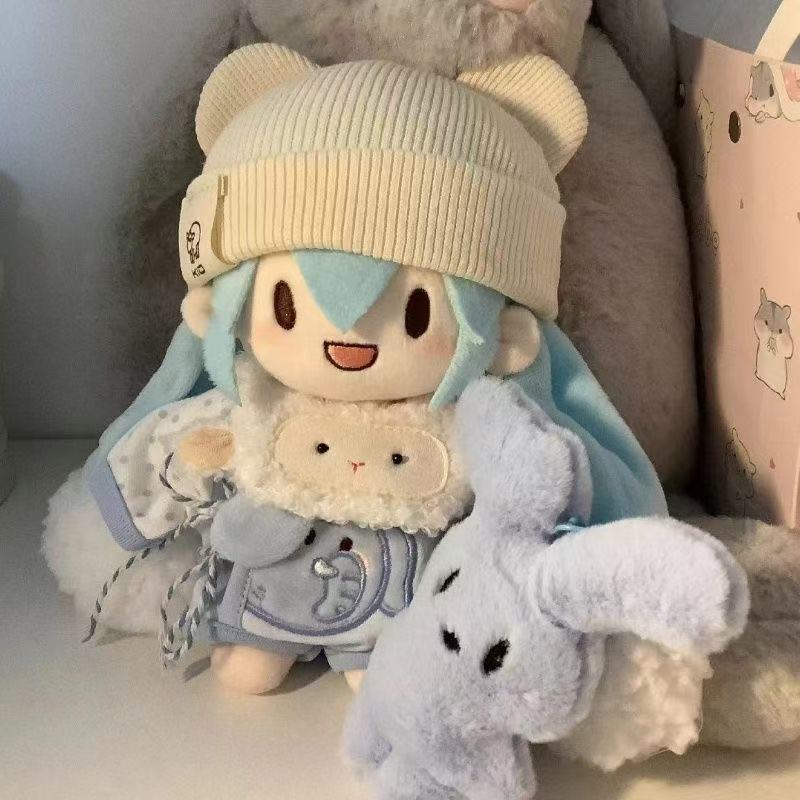 お着替え可15cm雪ミク初音可爱いコットン人形ふふふぬいぐるみお着替え可ぬいぐるみプレゼント朝|undefined