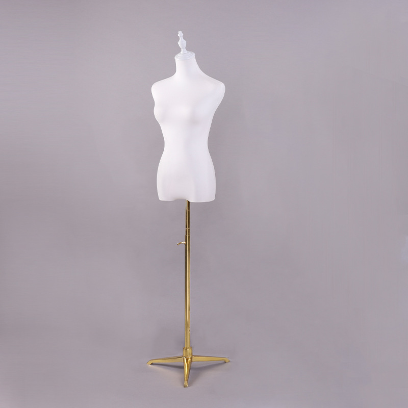 Modelo de tienda de ropa estante leche seda hembra medio cuerpo maniquí mesa modelo de cabeza pantalla estante ventana vestido de novia modelo accesorios femenino image 4