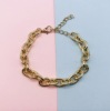 Fresh accessory, fashionable chain, metal bracelet, European style, simple and elegant design