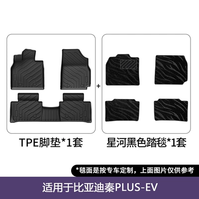 Mats Trunk Mats Wholesale, Modelə uyğun ayaqaltı - 21-25-qin-plus-ev-double-layer-floor-mats-galaxy-blanket