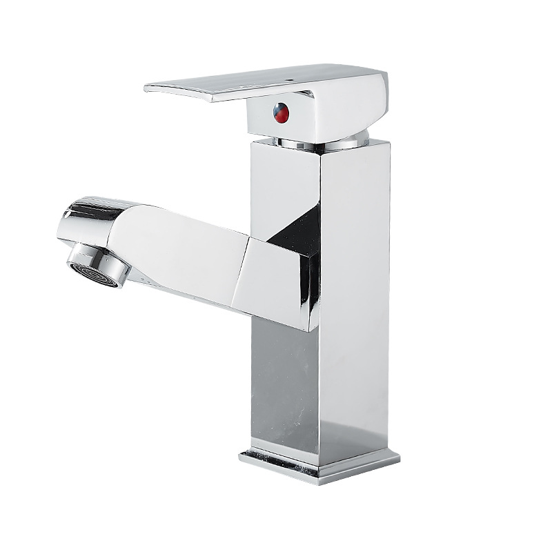 Vida canción pull-out grifo de cobre caliente y fría grifo del hogar lavabo del baño grifo al por mayor