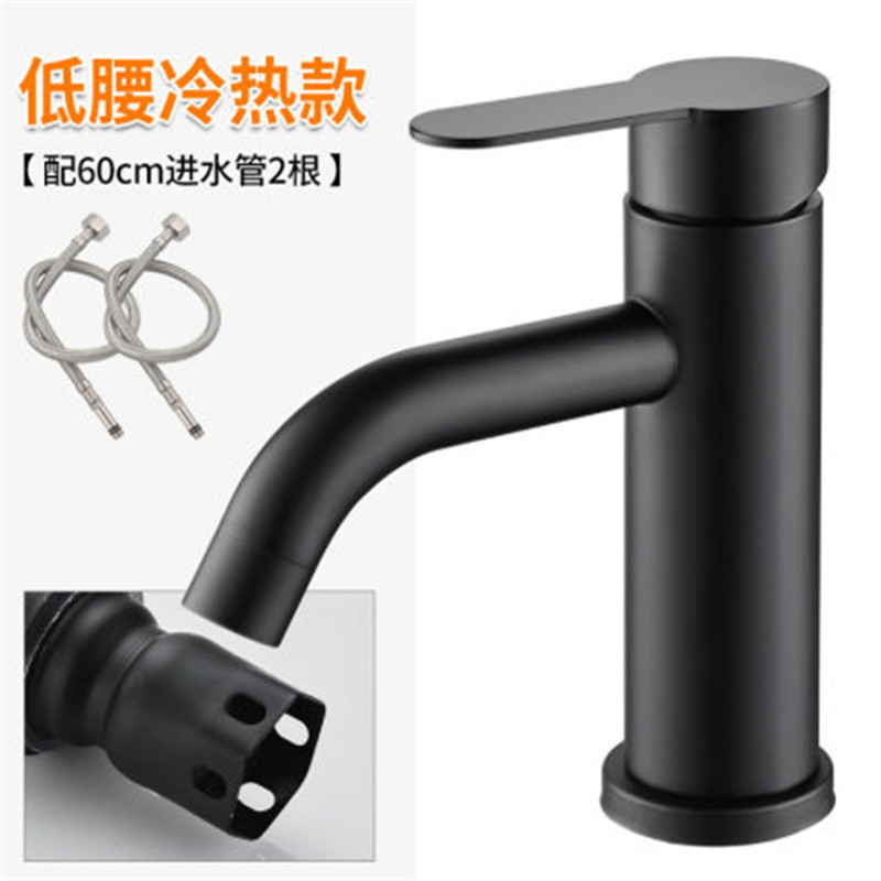 Lavabo caliente y fría del grifo de acero inoxidable baño grifo de baño lavabo solo grifo frío válvula mezcladora