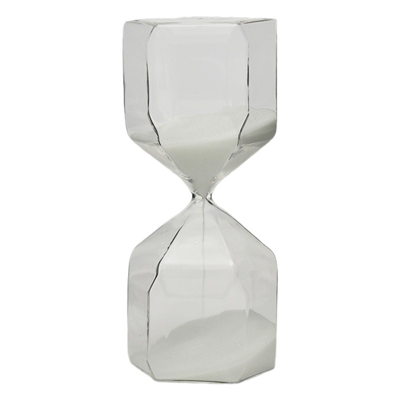 Temporizador de reloj de arena hexagonal creativo estilo moderno decoración de moda 15 minutos reloj de arena de vidrio fábrica directa image 1