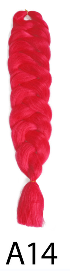 Peruca de comercio exterior fibra química africana gran trenza 165g trenza jumbo trenza cabello de alta temperatura seda trenza