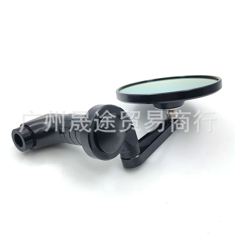 Cross-border motorcycle electric vehicle modified rearview mirror retro round mirror locomotive accessories reflector aluminum alloy mirror