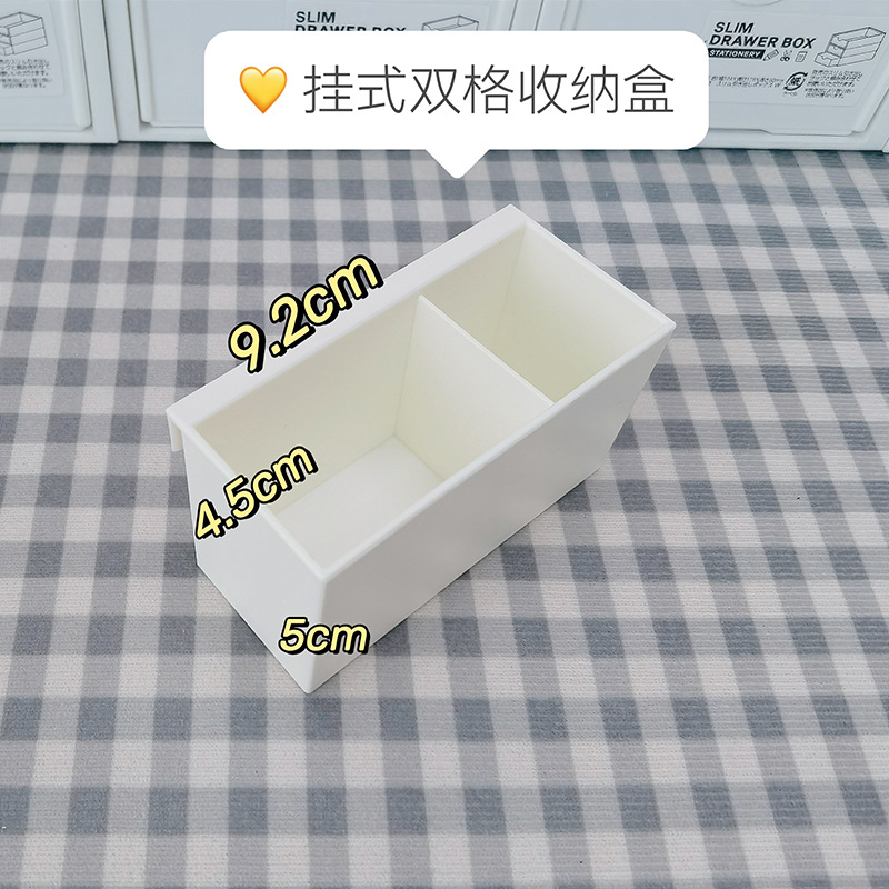 Estante de almacenamiento de escritorio de dos capas no impreso estante de almacenamiento dormitorio de estudiantes cosméticos papelería limpieza rack ins