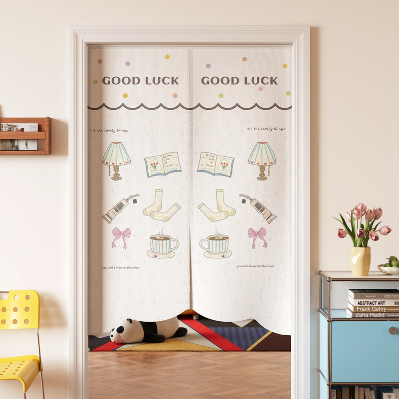 Cartoon Special-Shaped Door Curtains for Home Kidsren's Rooms Without Punching Holes Bedroom Partition Curtains Privacy Blocking Curtains Kitchen Toilet Curtains