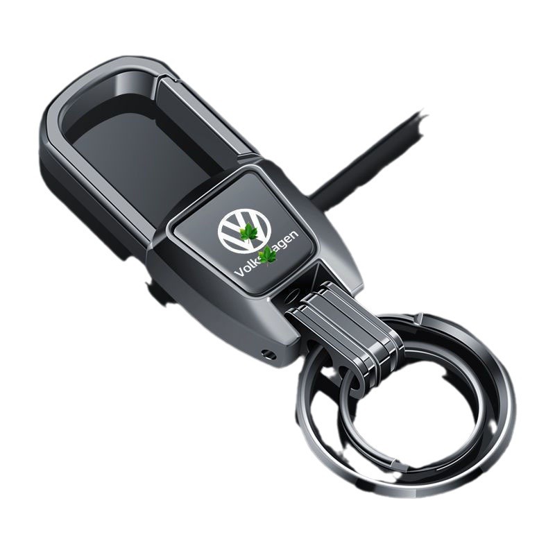 Llavero de coche grabado con láser avanzado apellido creativo colgante de cintura para el hogar anillo colgante de llave de coche de metal