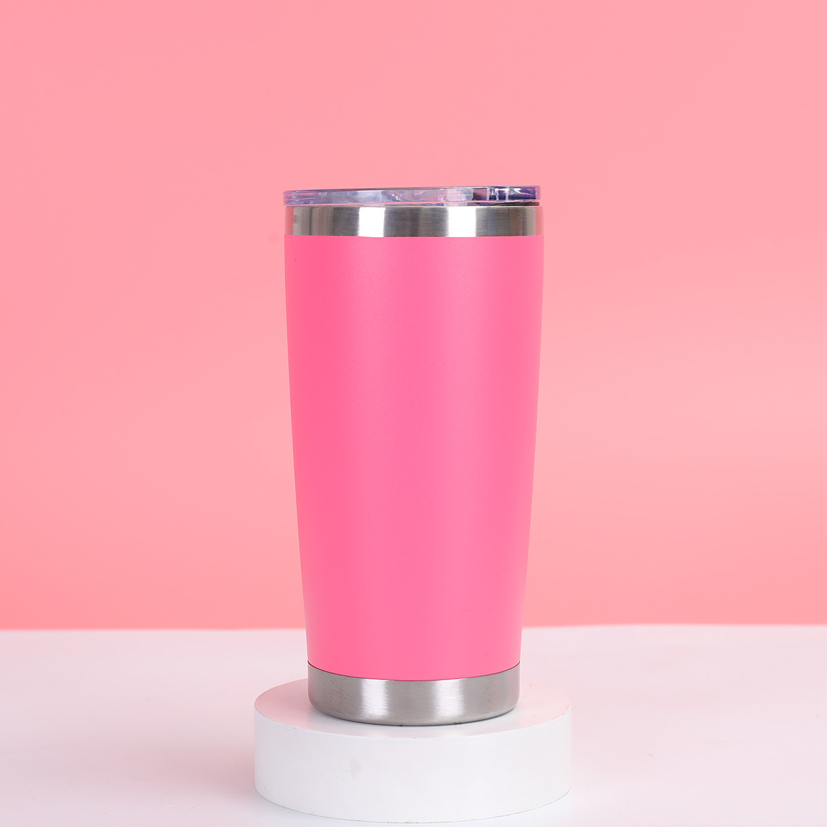 Taza de coche transfronteriza de 20oz Taza de aislamiento de refrigeración al vacío de doble capa de acero inoxidable 304