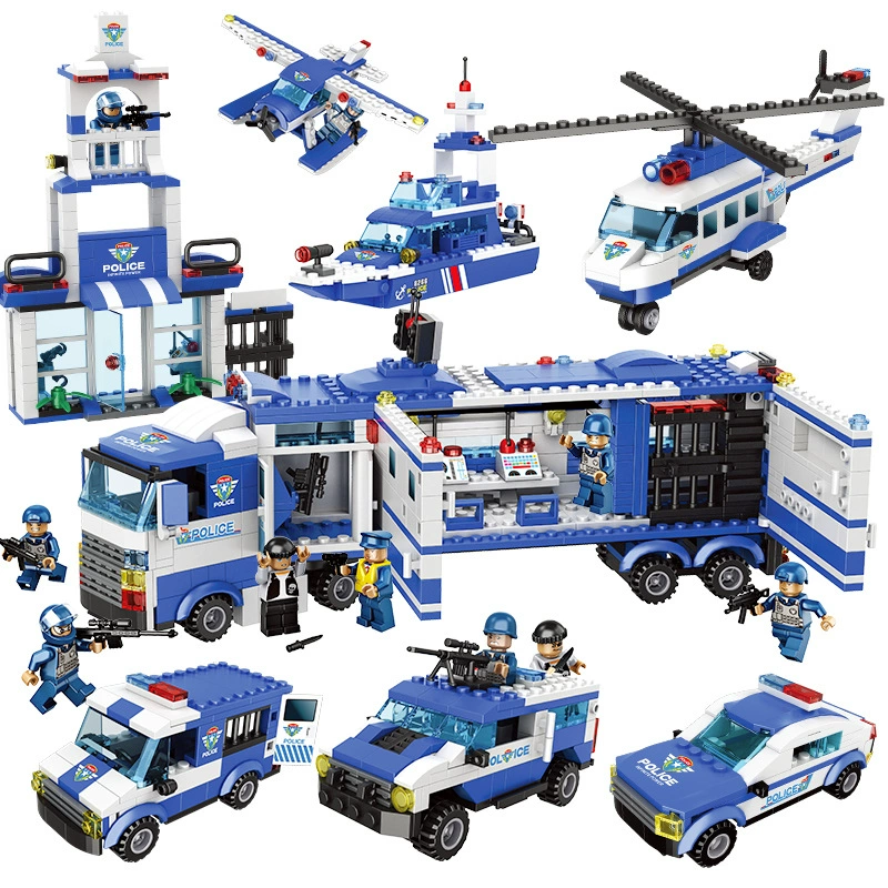 Конструктор Lego, игрушка полиция, 6 лет, подарок на день рождения