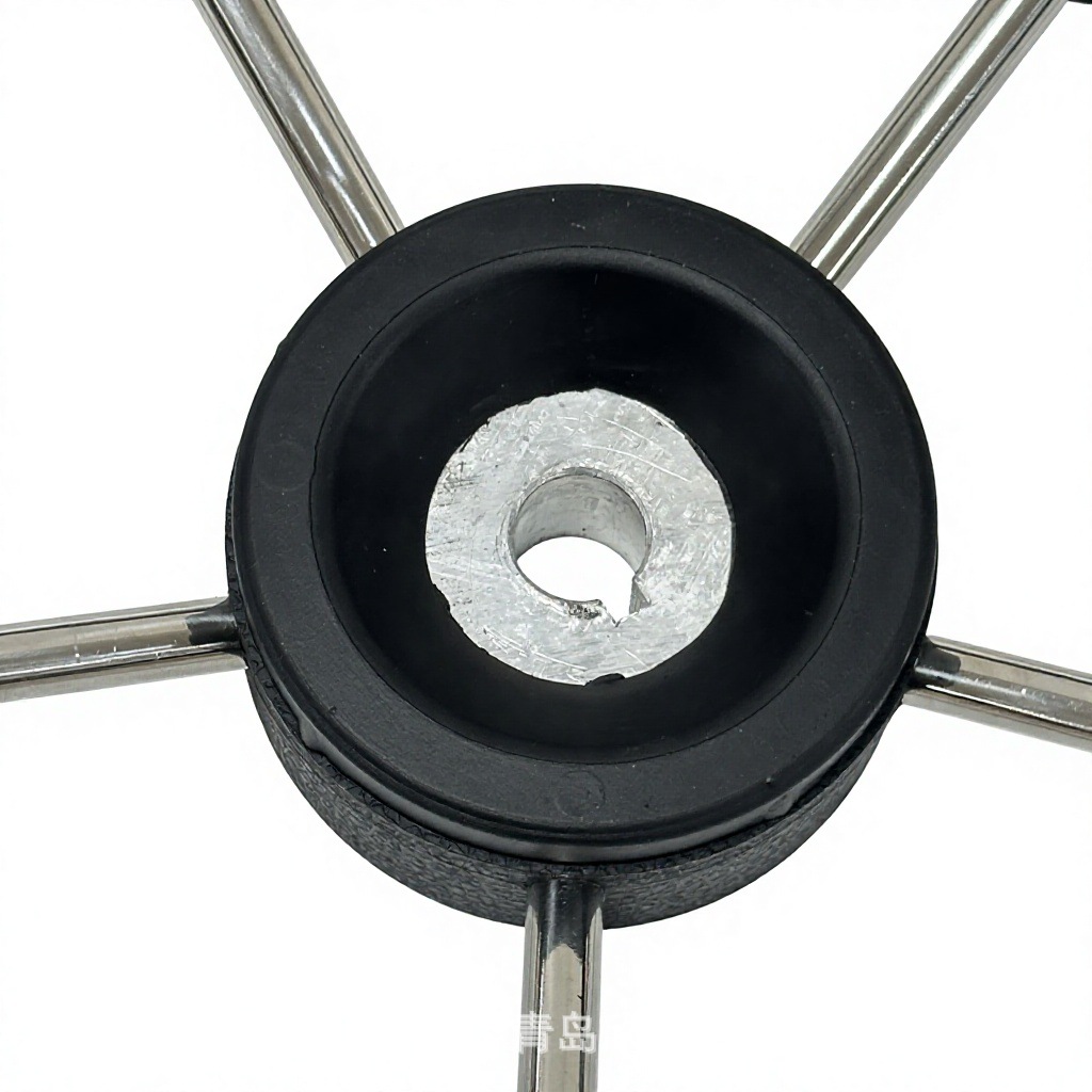 Five-spoke stainless steel 304 foam soft grip ship steering wheel, yacht rudder wheel, marine steering wheel