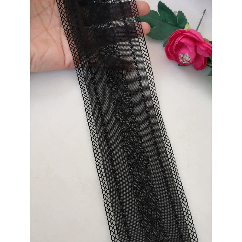 Разнообразие элегантного эластичного кружева с боковыми краями, расширенные и удлиненные аксессуары для одежды ручной работы, ткани и ткани.