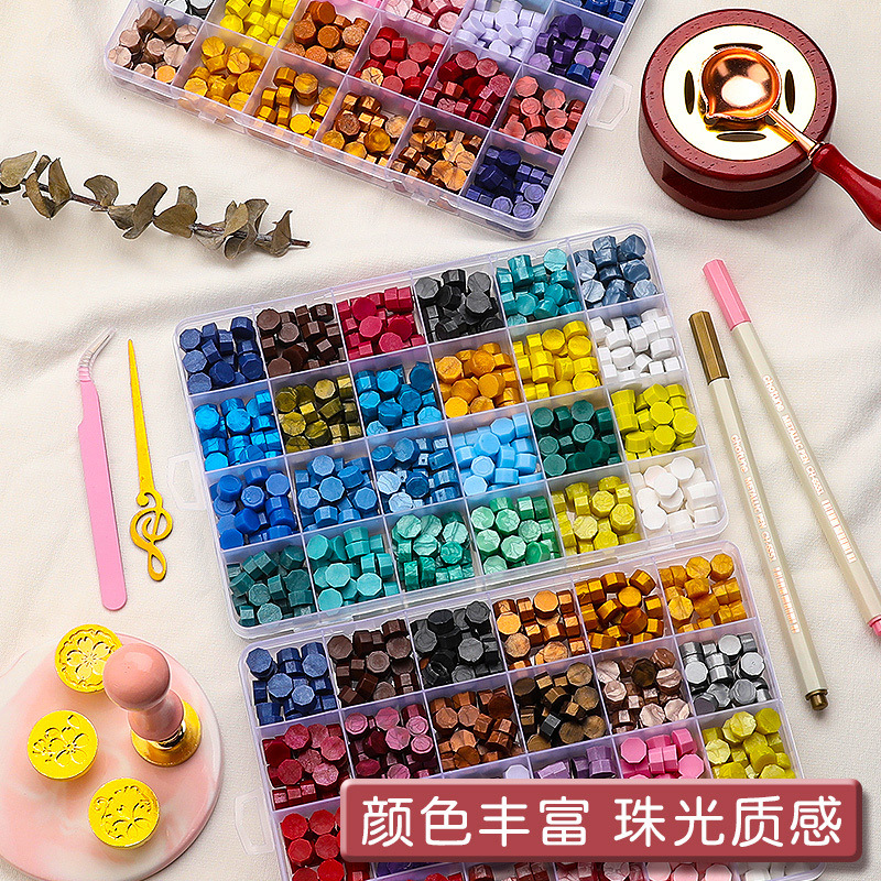 Set of fire seal stamp complete Mars stamp furnace beginner tools all fire wax granules stamp head candle seal