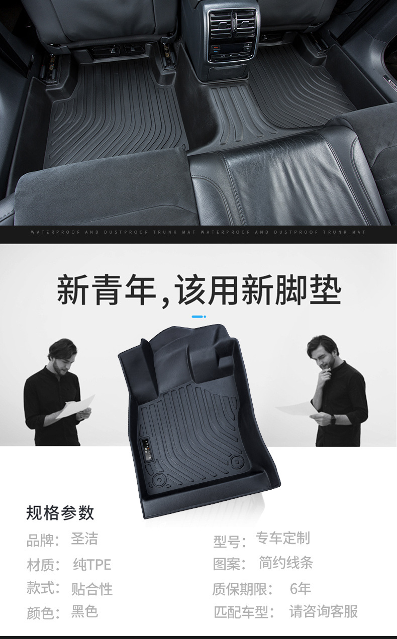 Source Manufacturer's Brand New, Special-Purpose, Non-Slip, Eco-Friendly, Odorless Tpe Car Floor Mats