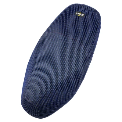 Suitable for Haojue Motorcycle Afr125 Seat Cushion Cover Hj125T-27 Sun Protection, Heat Insulation and Breathable Mesh Seat Cushion Cover (Motorcycle cushion) - blue-and-black-bee-thick-mesh-seat-cover-afr125