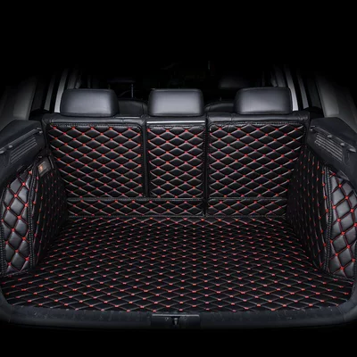 Trunk Mat of the right-hand drive - trunk-fully-enclosed-modelblack-and-red-no-installation-required