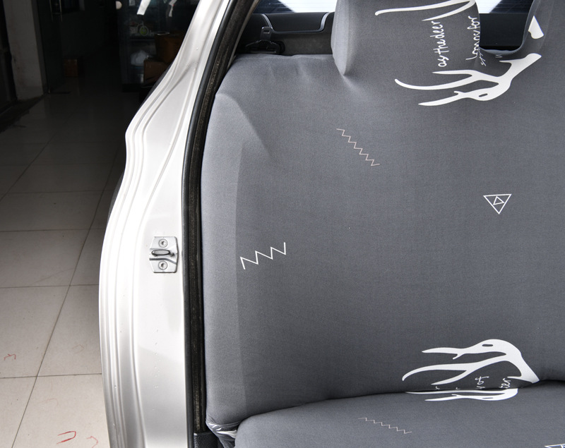 Car seat cover, cushion cover, rear seat integrated elastic backrest cushion cover, one-piece fabric anti-slip universal full cover