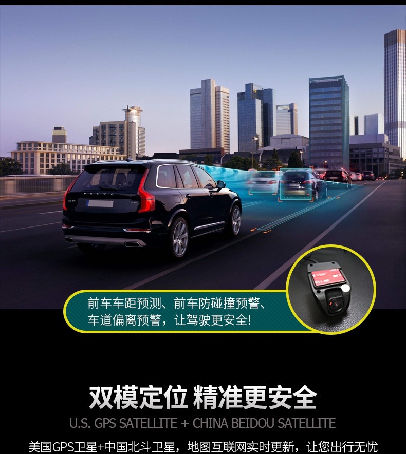 Cross-border car navigation universal model 9inch Android large screen 2+32GB central control with reversing camera