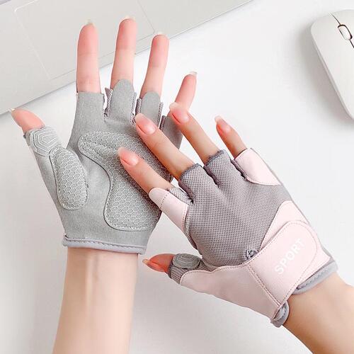 Sports cycling gloves women's half-finger non-slip wear-resistant yoga outdoor running breathable fitness gloves wholesale