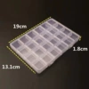Storage box, 24 cells, groove