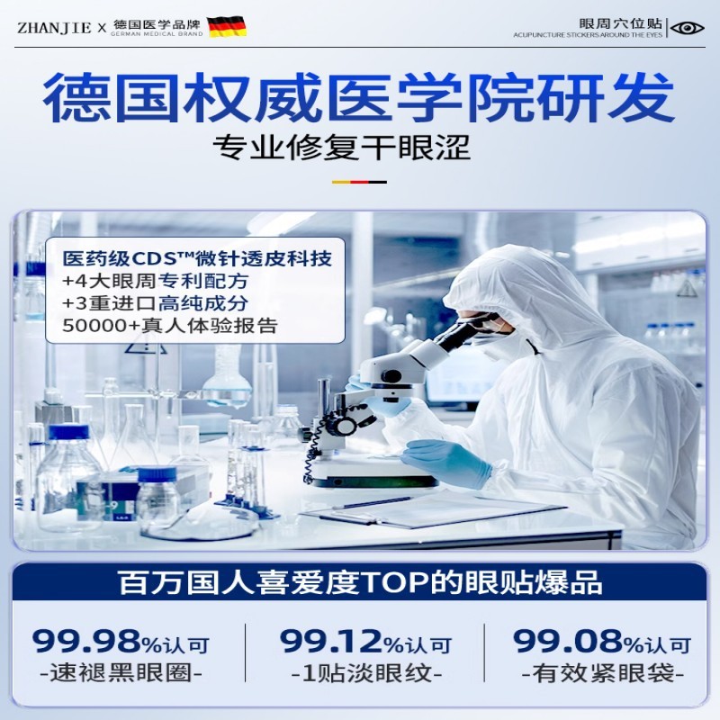 【ドイツ輸入】近視治療用アイプロテクションパッチ、視力を改善する冷湿布、子供の疲れや乾燥を和らげるルテイン|undefined