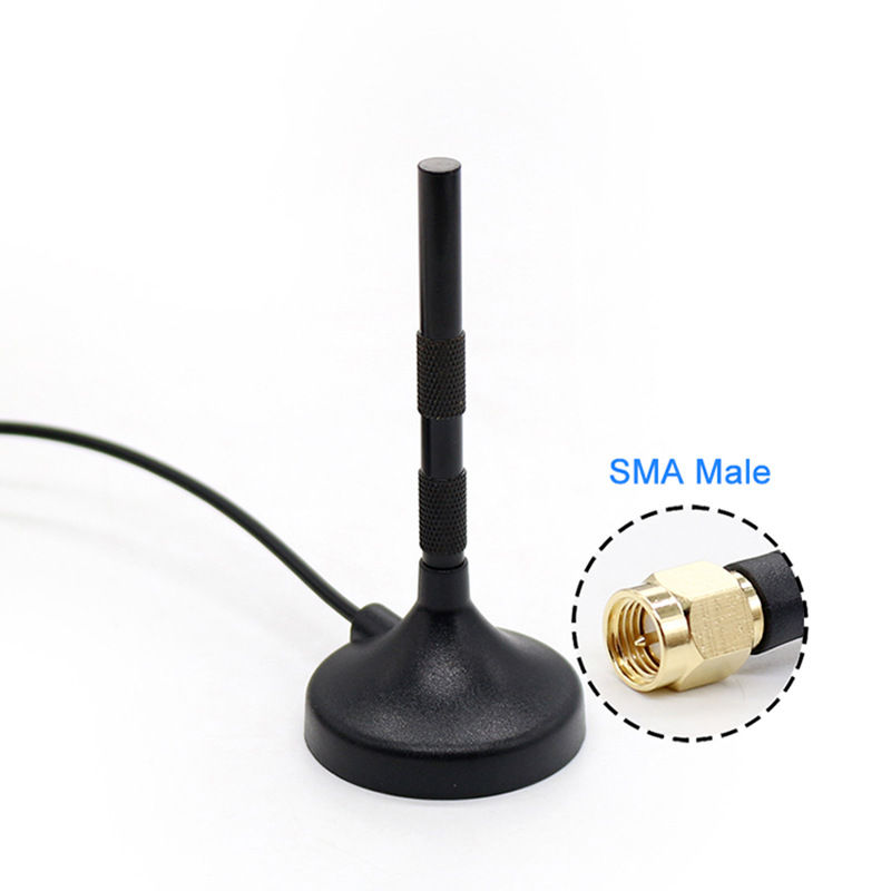 φ45mm 4G磁盘天线 车载高增益4G LTE小吸盘强磁天线 SMA接头