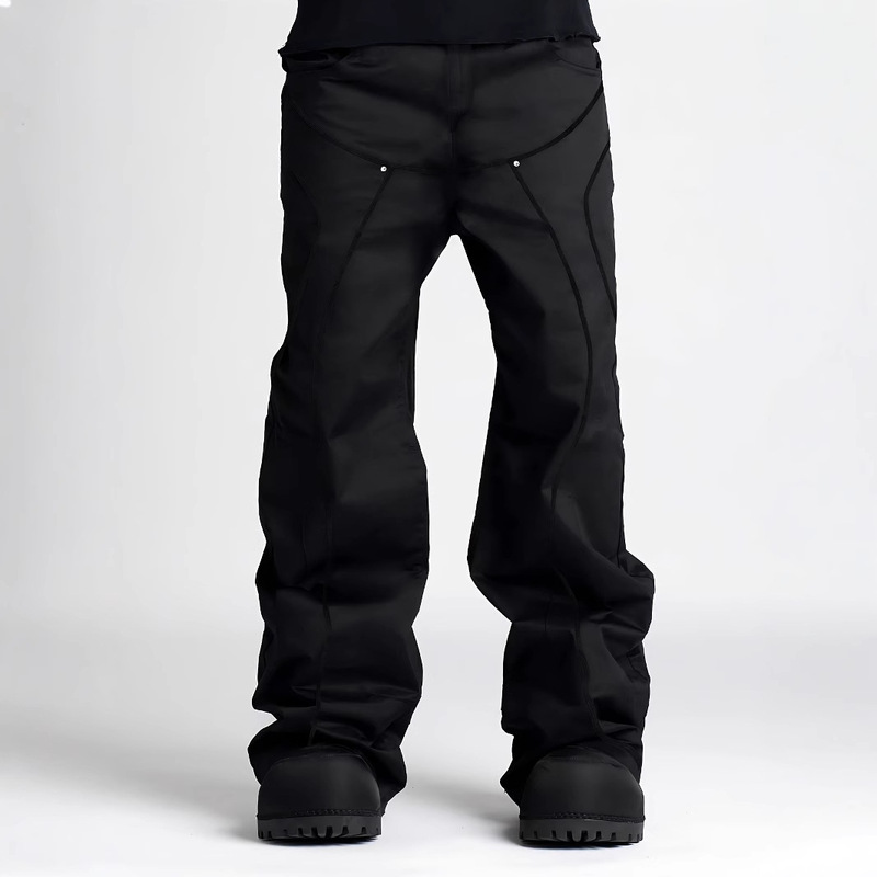 Spring and Autumn Men's Lumberjack Pants Vibe Loose High Street Slimming Jeans Carhartt Rivet Splicing Casual Long Pants