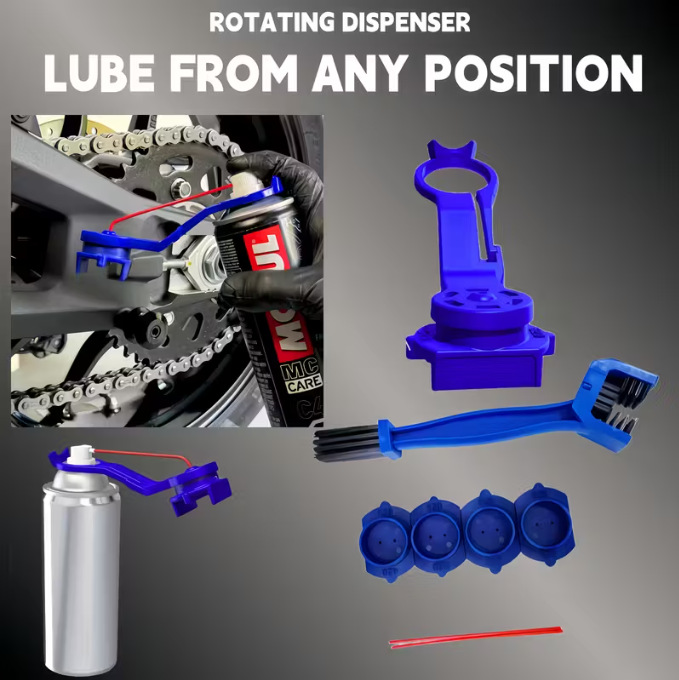 Motorcycle and Bicycle Chain Cleaning and Maintenance Tools, Anti-Splash Chain Oil Applicator, Motorcycle Accessories