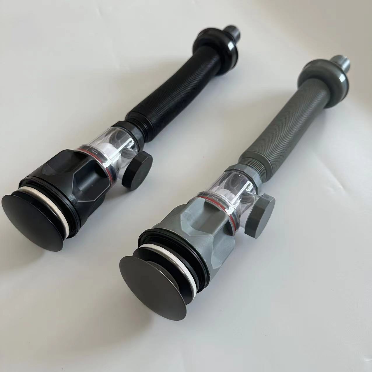 供应面盆横竖排加厚通用下水管面盆洗脸盆双用横排下水管枪灰