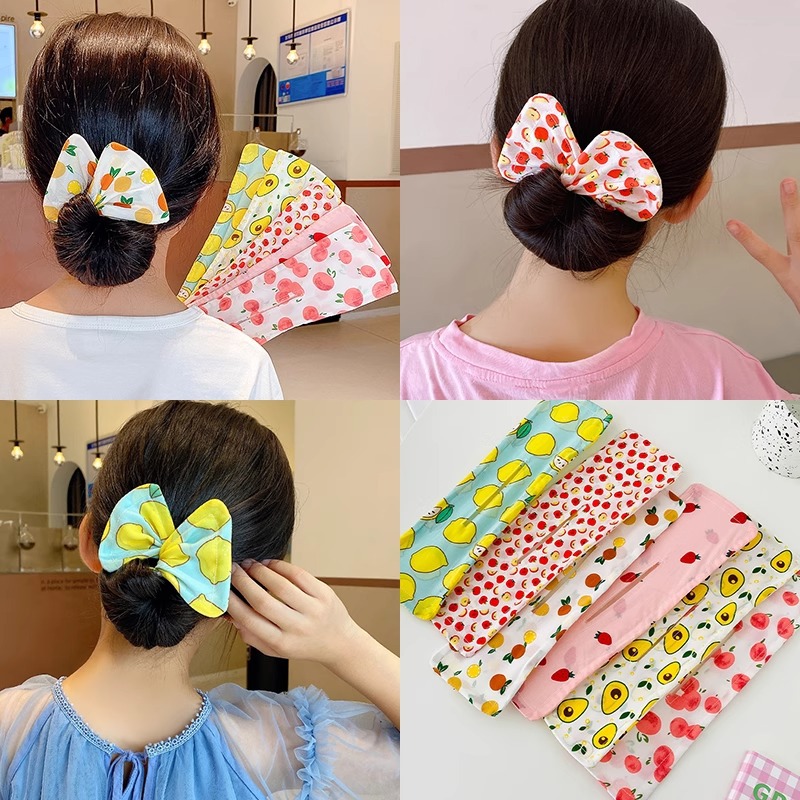 Lazy Magic Bowknot Clip retorcido Cabeza de disco Horquilla para niños Horquilla para el cabello Mujer 2025 Nuevo artefacto de cabeza de bola