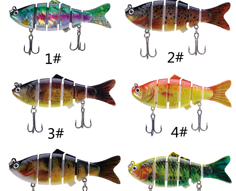 Multi Jointed Fishing Lures Hard Swimbaits Bass Trout Fresh Water Fishing Lure