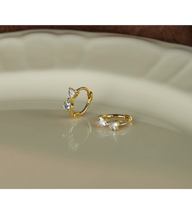 4g Weight 925 Sterling Silver Ear Needle Material White Gold Plated, Gold Plated Plating Material Zircon Inlay Material Earrings Classification 1 Pair Quantity Holiday, Daily Occasion 925 Sterling Silver Material Bow Knot Pattern Women's Gender Inlay Design Sweet, Simple Style Style 1 Pair White Gold Plated Gold Plated 925 Sterling Silver Zircon Bow Knot Earrings 5